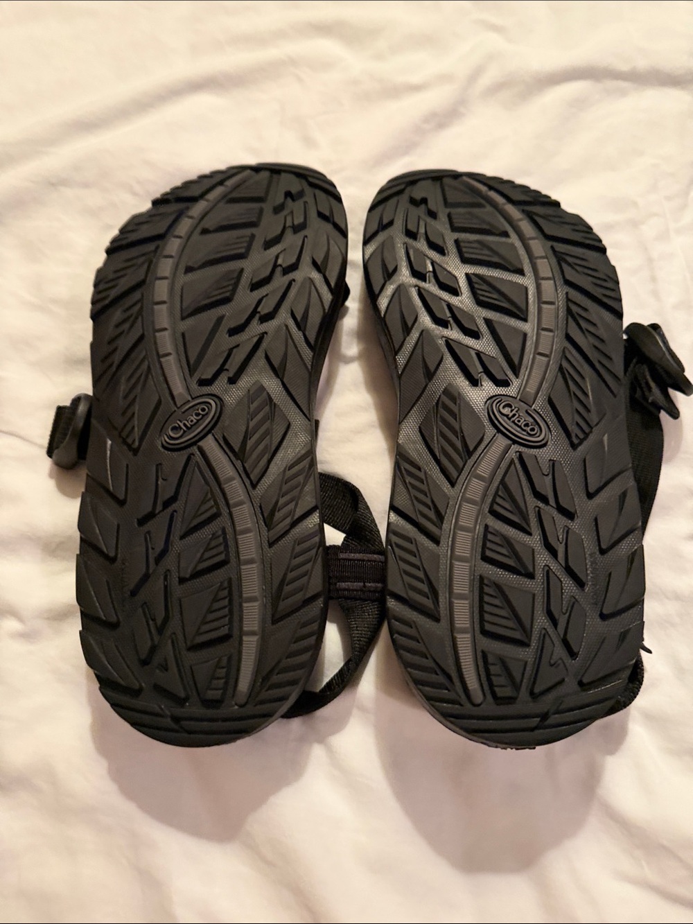 Chaco Black Treaded Outdoor Sandal Sole - Picture 3 of 7